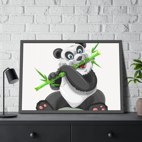 93855-459.jpg Cartoon Panda Framed Poster