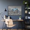 93855-470.jpg Blue Oldtimer Car Framed Poster