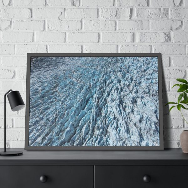 93855-475.jpg Guyot Glacier Crevasses Framed Poster
