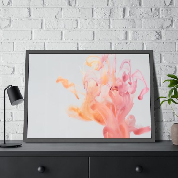 93855-491.jpg Ink Trail Water Framed Poster