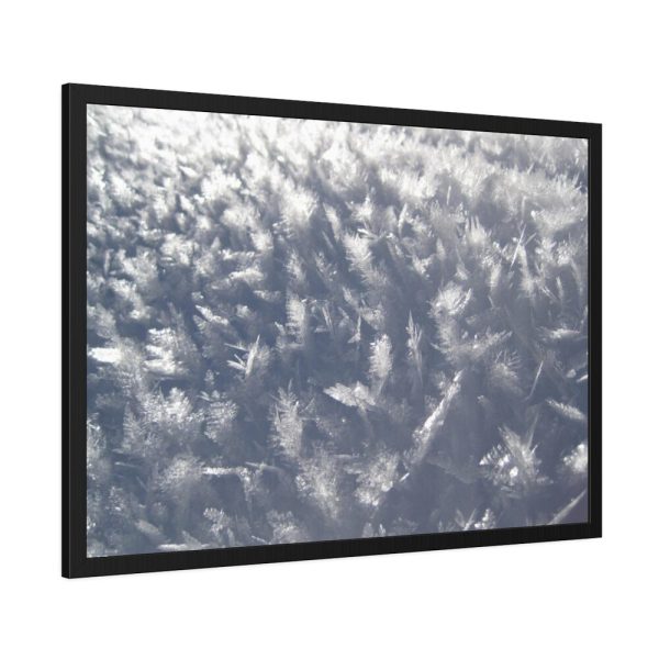93855-493.jpg Closeup on Ice Crystals Framed Poster