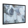 93855-497.jpg Leaves Covered in Ice Crystals Framed Poster