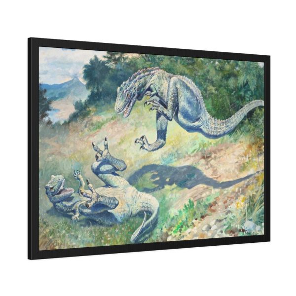 93855-5.jpg Leaping Laelaps by Charles R. Knight Framed Poster