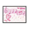 93855-52.jpg Love Music Framed Poster