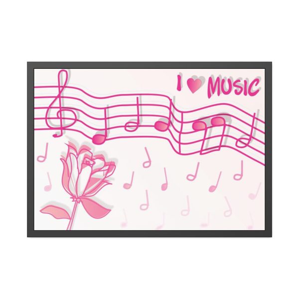 93855-52.jpg Love Music Framed Poster