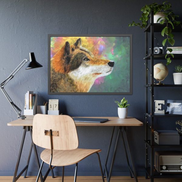 93855-530.jpg Wolf Portrait Framed Poster