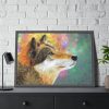 93855-531.jpg Wolf Portrait Framed Poster