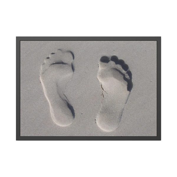93855-552.jpg Small Footprints in the Sand Framed Poster