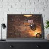 93855-559.jpg Brick Wall with Plate Framed Poster