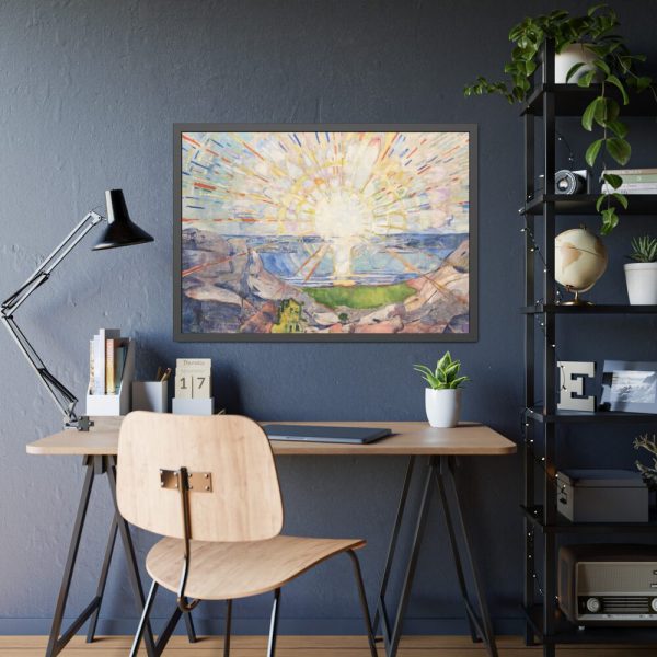 93855-610.jpg Edvard Munch's Solenintro Framed Poster