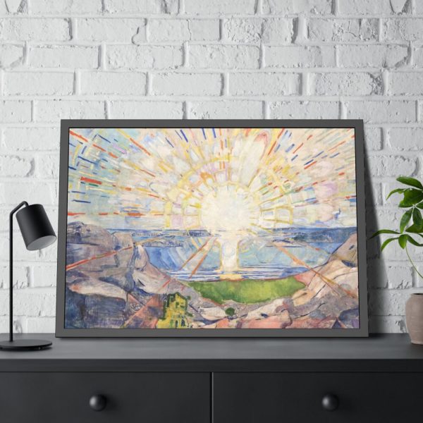 93855-611.jpg Edvard Munch's Solenintro Framed Poster