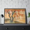 93855-615.jpg Japanese Autumn Maples With Poem Slips by Tosa Mitsuoki Framed Poster