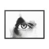 93855-640.jpg Eye Black and White Framed Poster