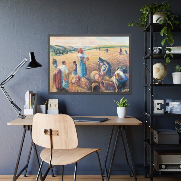 93855-650.jpg The Gleaners by Camille Pissarro Framed Poster