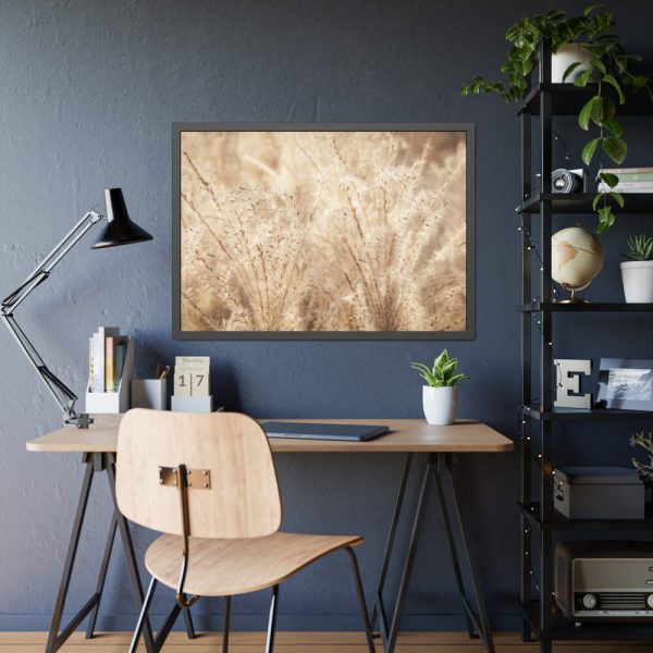 93855-658.jpg Wheat Crops Framed Poster