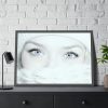 Face of a Girl with Beautiful Eyes Framed Poster