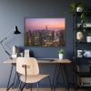 93855-70.jpg View of City Lit Up at Night Framed Poster