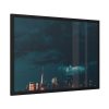 Aesthetic Clouded City Framed Poster