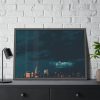 Aesthetic Clouded City Framed Poster