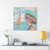 101419-10.jpg Aesthetic Vintage Woman at the Beach Standard Canvas