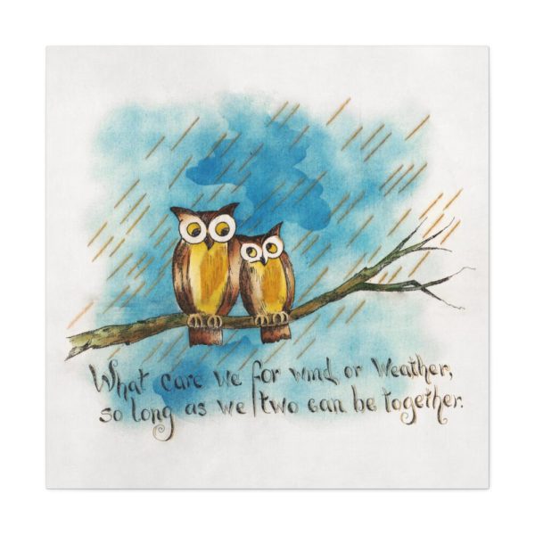 101419-21.jpg Owls on a Branch Standar Canvas