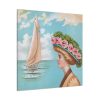 101419-8.jpg Aesthetic Vintage Woman at the Beach Standard Canvas