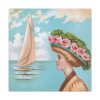 101419-9.jpg Aesthetic Vintage Woman at the Beach Standard Canvas