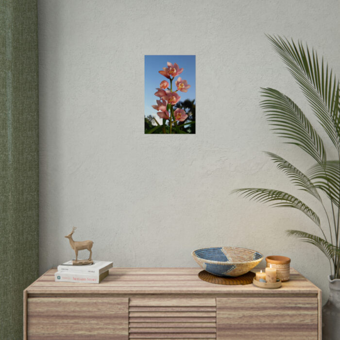 Pink Orchid Flowers Poster - Image 84
