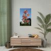 Pink Orchid Flowers Poster