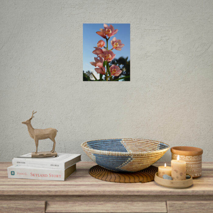 Pink Orchid Flowers Poster - Image 59