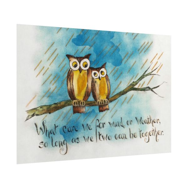 101875-106.jpg Owls on a Branch Poster