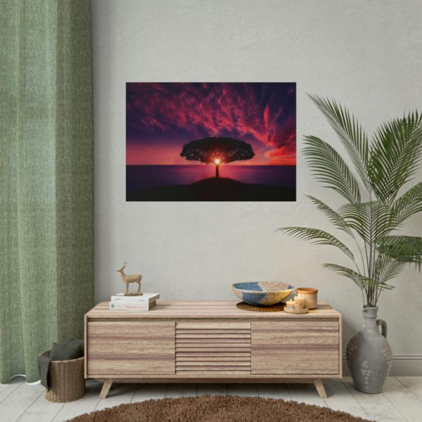 101875-11.jpg Breathtaking Red and Purple Sky Poster