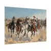 The Fourth Troopers Moving the Led Horses by Frederic Remington Poster