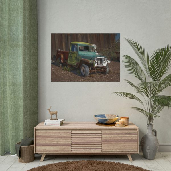 101875-335.jpg Abandoned Truck in Nevada Poster