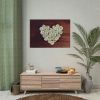 101875-360.jpg White Daisy in Heart Shape Poster