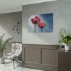 101875-386.jpg Pink Daisy with Blue Sky Poster