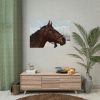 101875-410.jpg The Side of the Head of a Brown Horse Poster