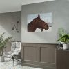 101875-411.jpg The Side of the Head of a Brown Horse Poster