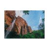 101875-482.jpg Sandstone Cliff with a Waterfall Poster