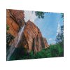 101875-484.jpg Sandstone Cliff with a Waterfall Poster