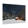 101875-58.jpg Barn in Starry Night Poster
