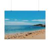 Crowded Beach with Tourists Poster
