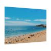 Crowded Beach with Tourists Poster