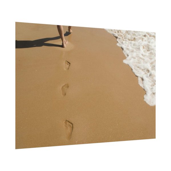 101875-649.jpg Free Foot Prints on the Beach Poster