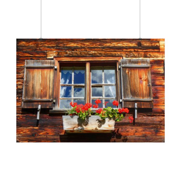 Window Wood Farmhouse Poster