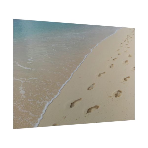101875-669.jpg Foot Prints on Sand Poster