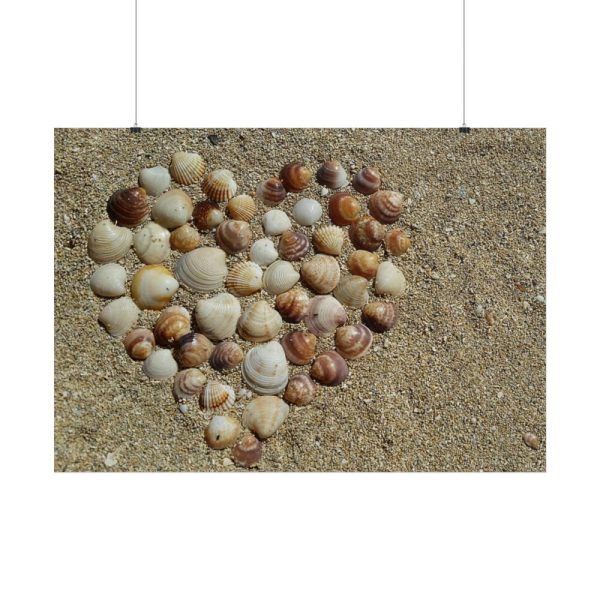 101875-678.jpg Heart Stones on Beach Poster