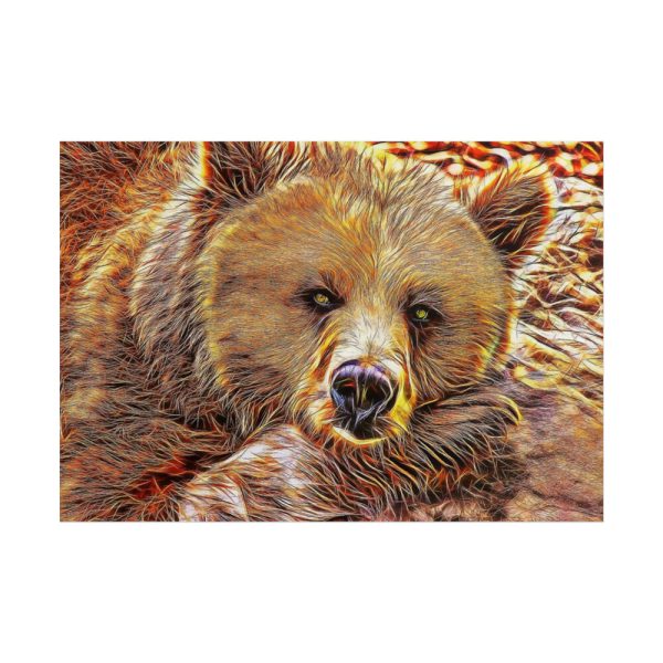 101875-692.jpg Fractal Bear Poster