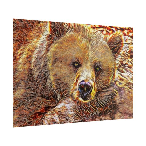 101875-694.jpg Fractal Bear Poster