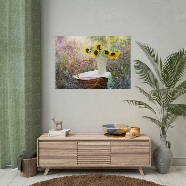 101875-71.jpg Sunflower in Vase Poster